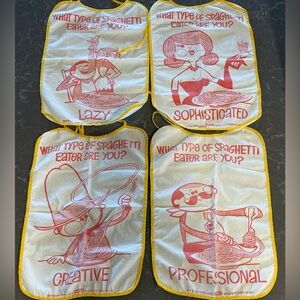 Vintage Skinner Spaghetti Eater Bib Set